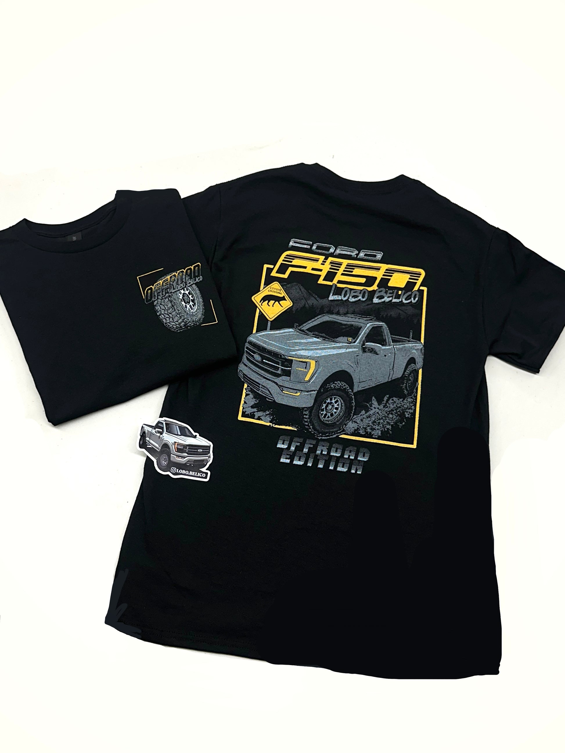 Ford F-150 "Lobo Belico" Off-Road Graphic T-Shirt – Black